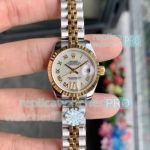 Swiss Copy Rolex Datejust White Dial Two Tone Ladies Watch 28mm
